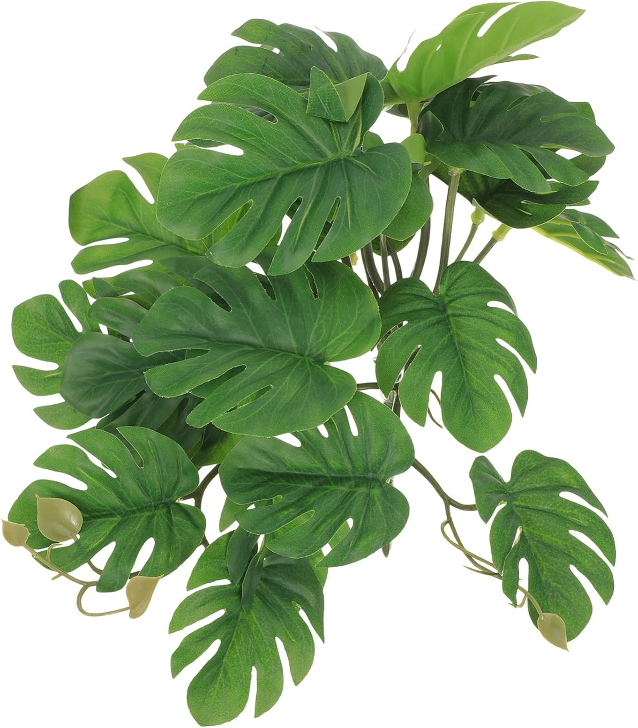 Mipcase Reptile Plant Fake Terrarium Plants: Reptile Aquarium Decoration Artificial Turtle Terrarium Leaves - Reptile Tank Accessories for Bearded Dragons Lizards Geckos