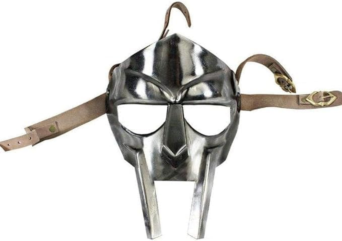 MF Doom Gladiator Mask Mad-Villain 18G Mild Steel Face Armour Medieval Armour