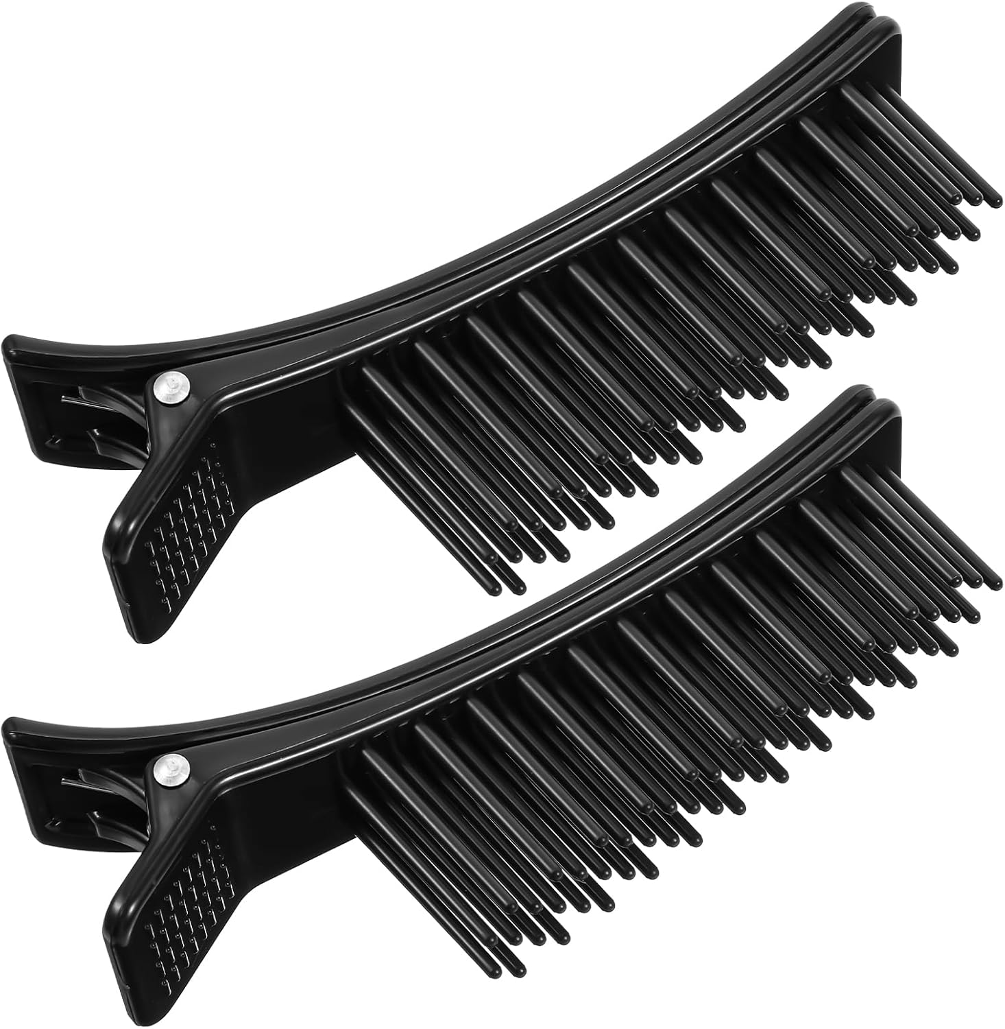 2Pcs Grip Sectioning Clips for Styling Sectioning, Ymapinc Duckbill Styling Hair Cutting Clips with Non-Slip Professional Alligator Grip for Parting Cutting, Coloring, Salon, Barber image number 4