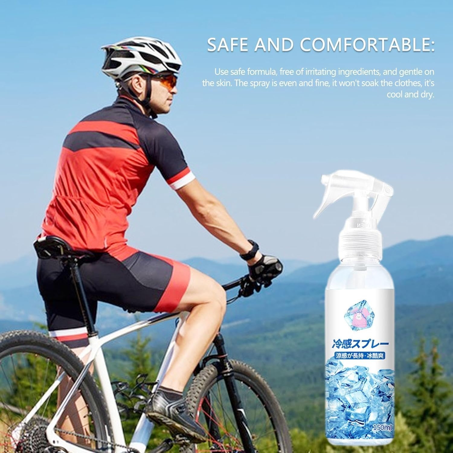 Cooling Spray for Face | Powerful Quick Cooling Spray | Hot Weather Gear, User-Friendly Cool Mist for Outdoor Camping, Daily Life, Hiking image number 5