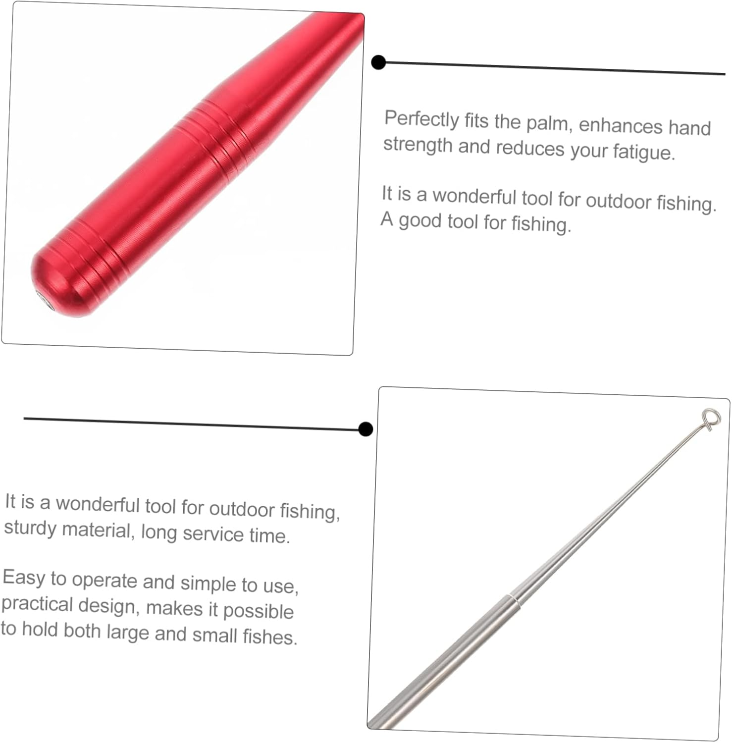 2Pcs Fishhook Remover Tool Magnetic Design Hook Removing Tool for Saltwater Fishing Fish Hook Quick Removal Fishing Tackle Fish Disconnect Device - Blue image number 2