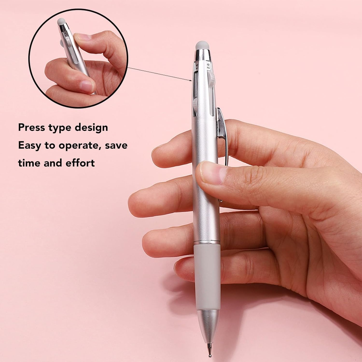 YUYTE 5 in 1 Nail Point Pen Ball Pointing Dotting Tool for Nail Art with ABS Material Easy to Control Multifunctional Design image number 2