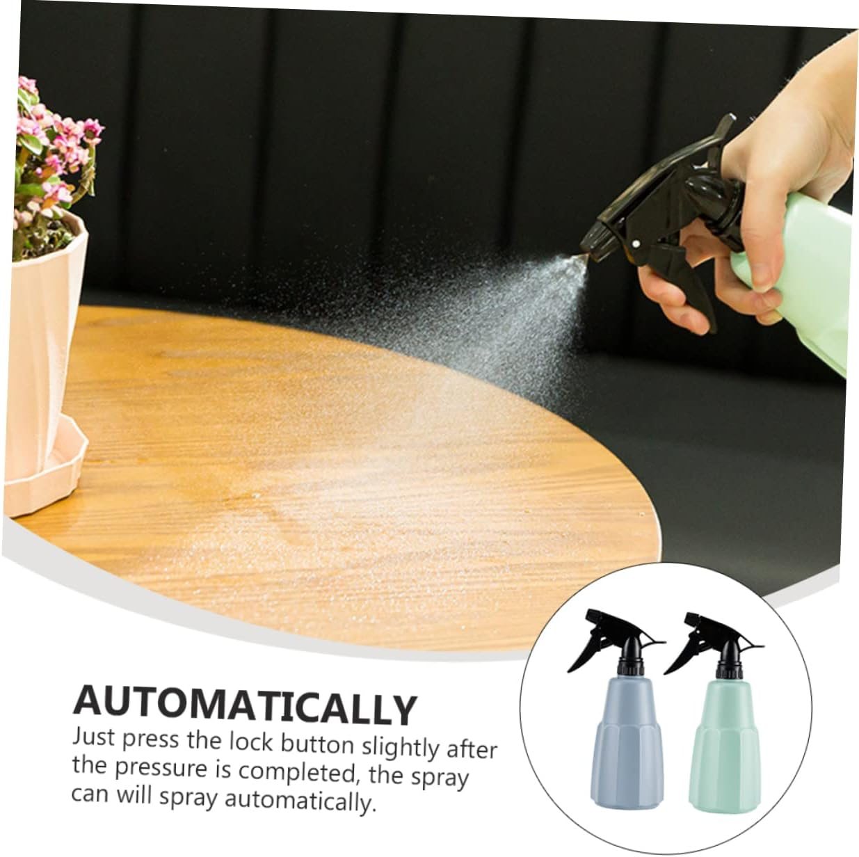 BESPORTBLE 4Pcs Gardening Flower Watering Can Household Plastic Spray Bottle Water Sprayer Bottle for Garden Watering for Boys and Girls to Use as Mist Water