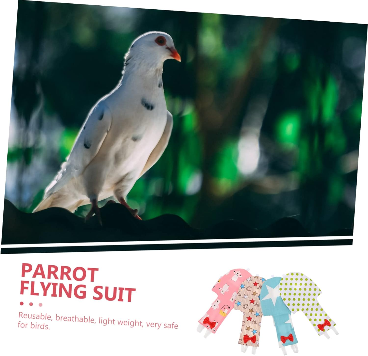 BESPORTBLE 8Pcs Pet Parrot Diaper Breathable Bird Diaper for Birds for Home Outdoor Play