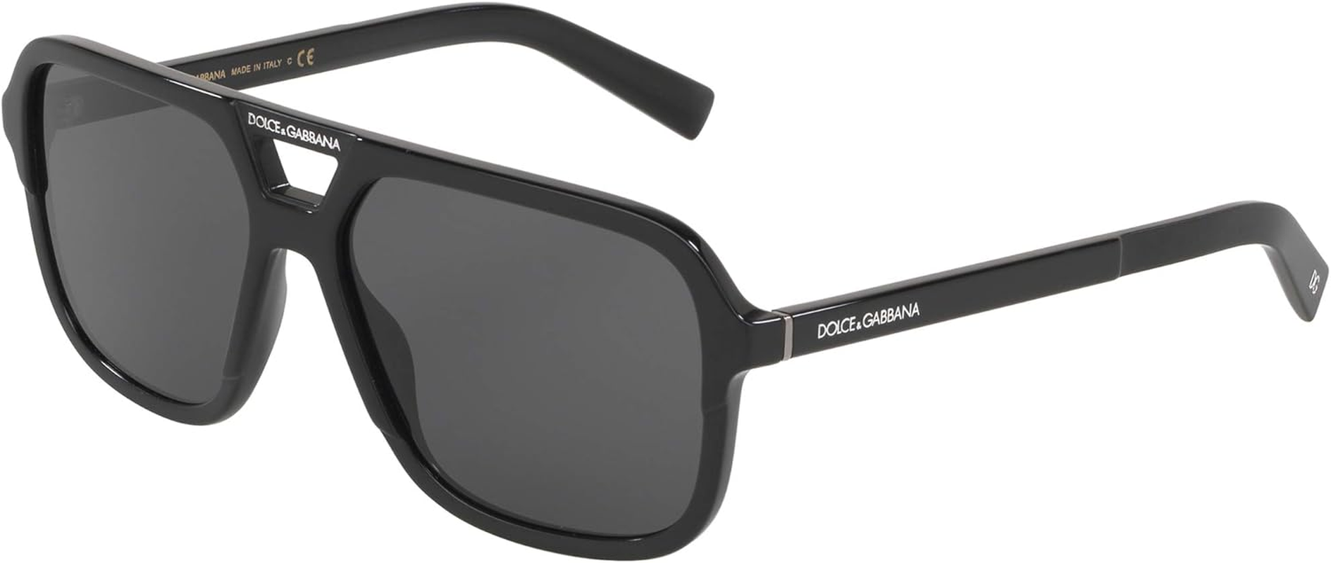 Dolce & Gabbana ANGEL DG 4354 Shiny Black/Grey 58/15/145 Men Sunglasses image number 1
