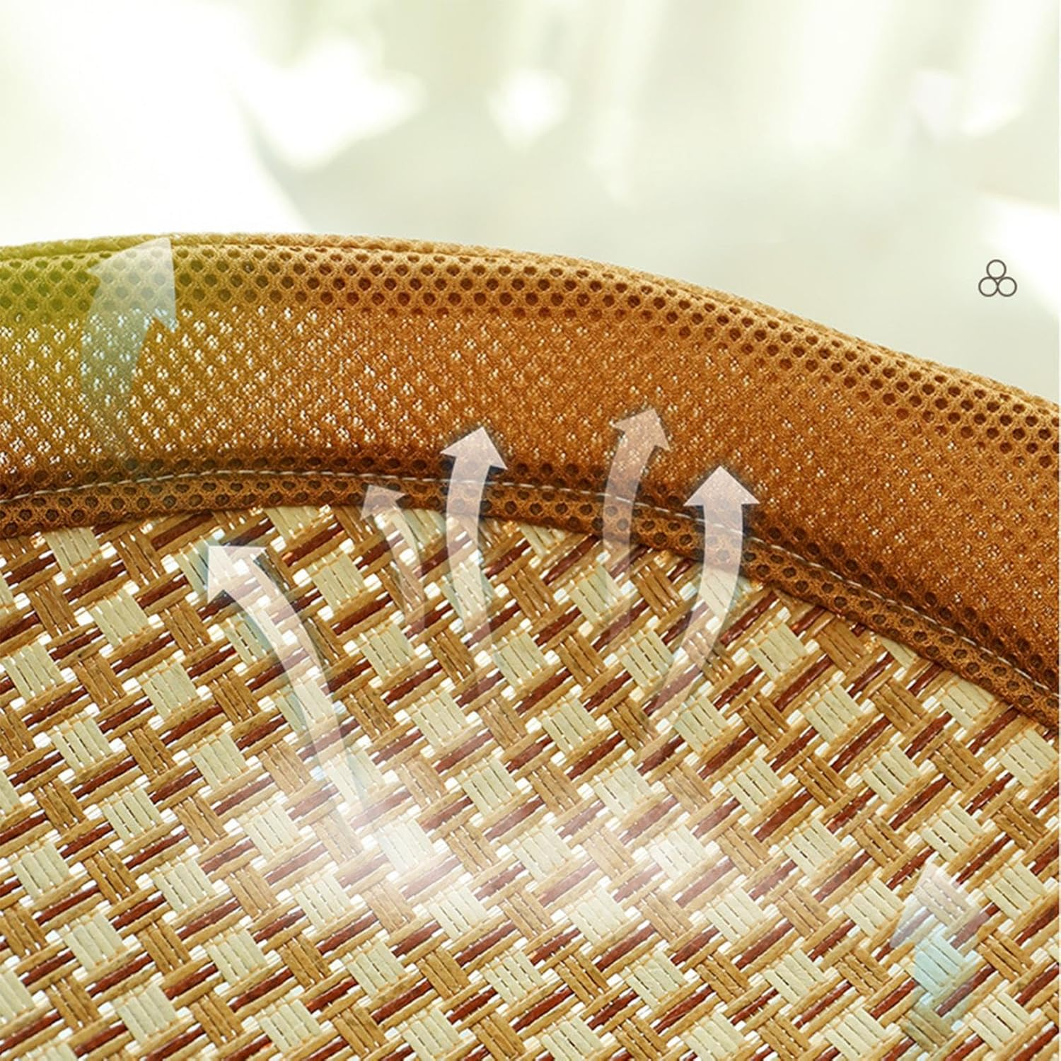 Nuyhgtr Breathable Cat Bed, Cat Cooling Mat, Rattan Cat Bed, Cooling Pet Mat, Scratch-Resistant Cats Bed, Natural Rattan Cats Cooling Mat, Versatile & Stylish Summer Mattress for Cats, Puppies