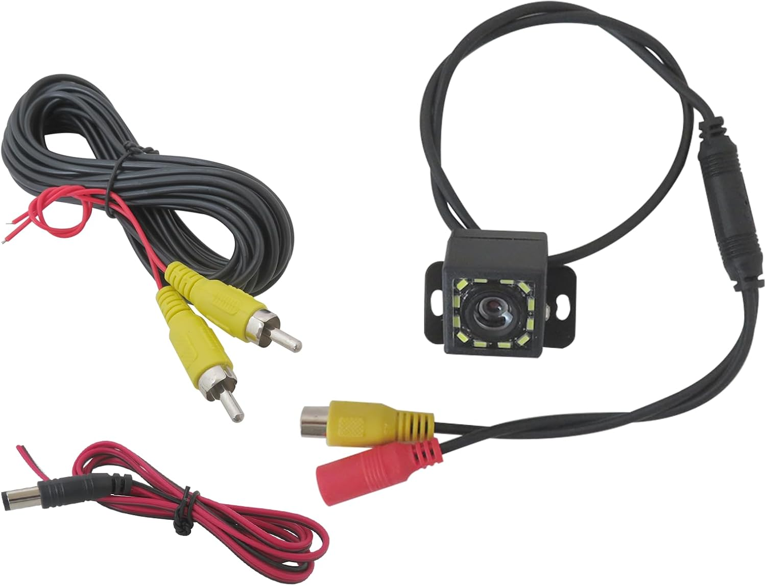 New 170&deg; Reverse Camera Replacement 12 LED Car Waterproof Rear View Parking Camera Night Vision Compatible with Most 12V Vehicles image number 1