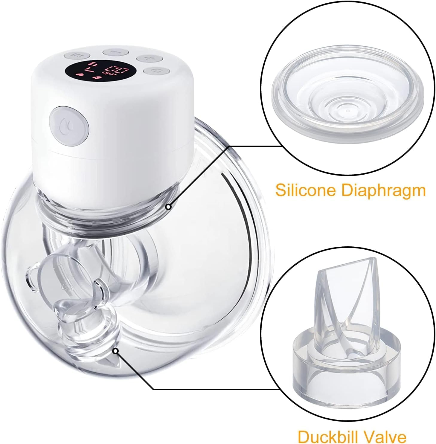 Duckbill Valve and Silicone Diaphragm,Compatible with Momcozys9/S12/S9Pro/S12Pro/Tsrete，Pump Parts/Accessories (10 Piece Set)