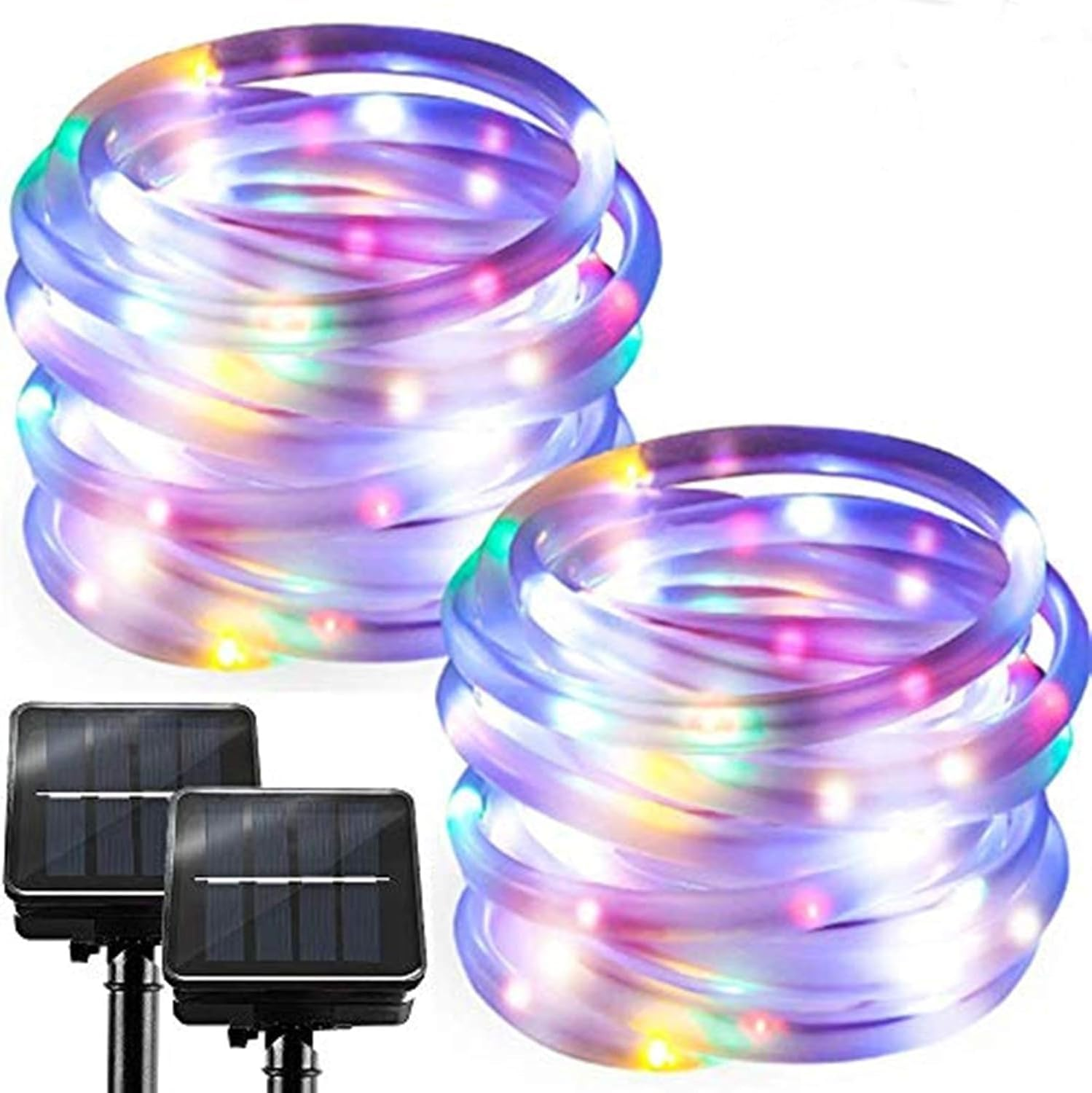 300 LED Solar Rope Lights Outdoor 99 FT Bright Garden String Lights Durable 8 Modes Outdoor Fairy Lights Waterproof Garden Decorative Lights for Fence Patio Decor(Blue)