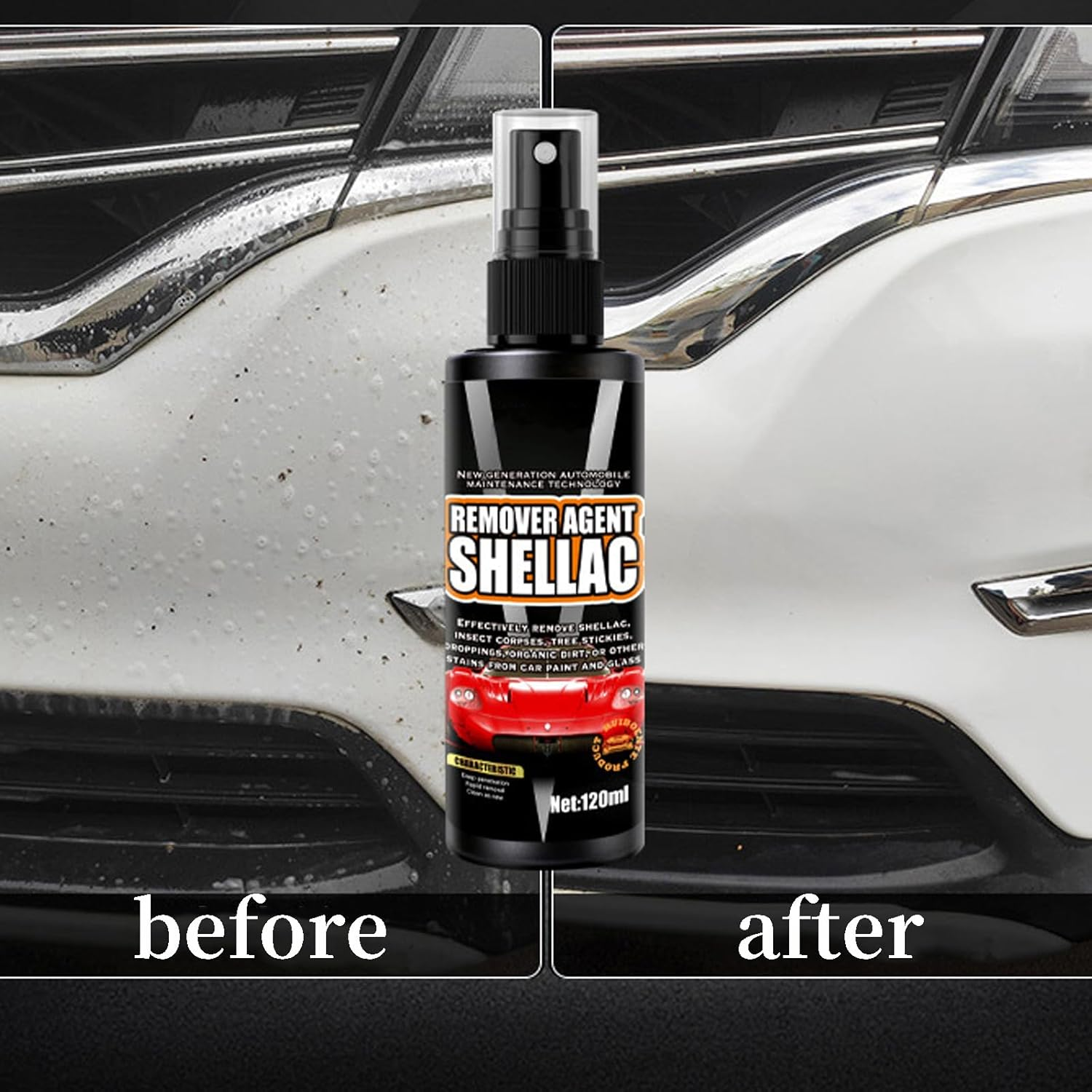 KOAHDE Rubber Removal Cleaning Agent, the Car Dirt the Liquid, Glass Polishing Liquid, for Cleaning, Intensive Care and Long-Lasting Protection for All Plastic image number 4