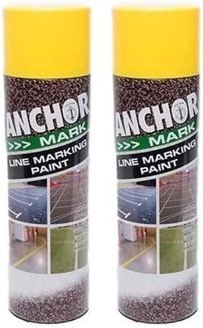 Anchor Line Marking Paint 500 G, Yellow (Pack of 2)