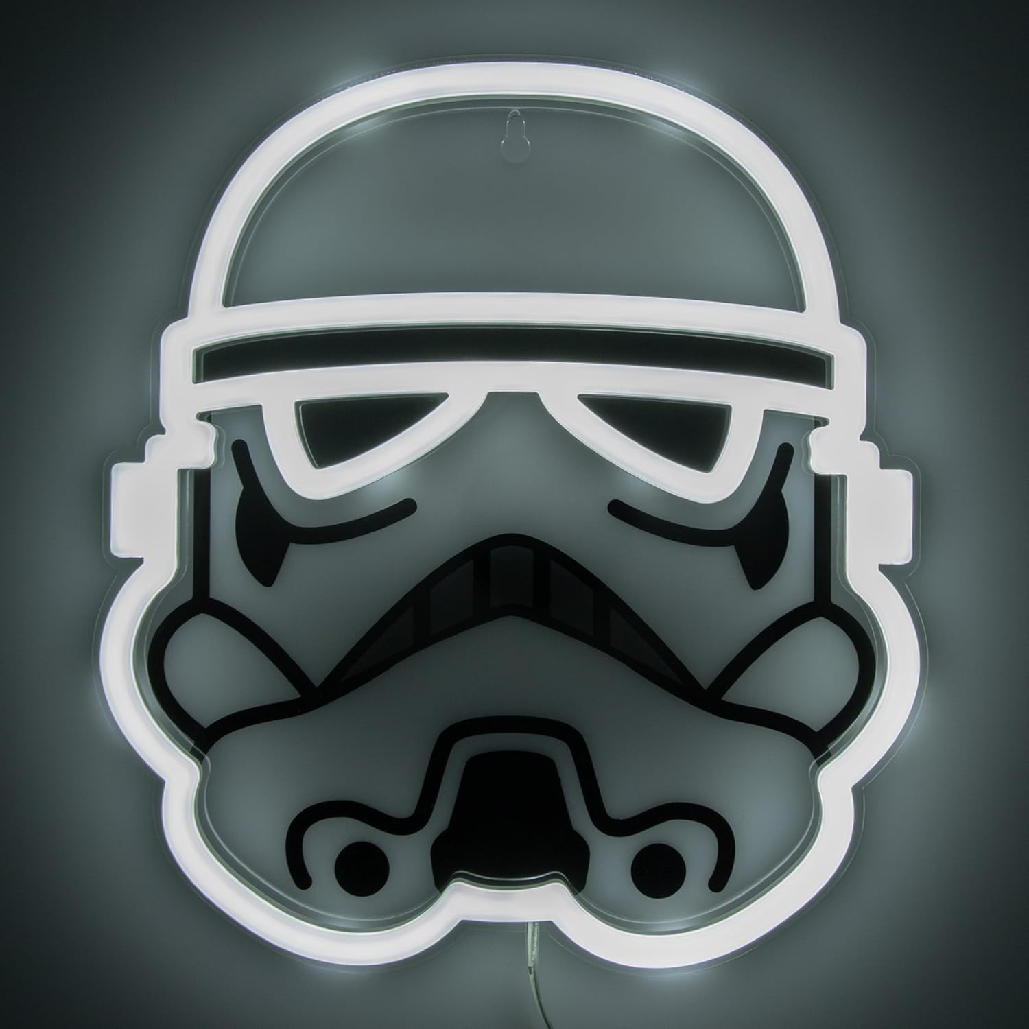 Paladone Storm Trooper Helmet LED Neon Wall Light, Officially Licensed Star Wars Lamp with Power Cord for Home, Bedroom, Living Room, Gift for Fans image number 5