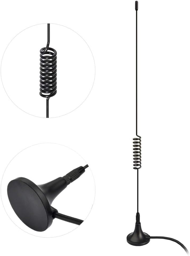 Bingfu DAB Car Aerial Aerial SMA Adapter Magnetic Mount Antenna with 5M 16.4Ft Extension Cable for DAB+ Radio Compatible with Pioneer Alpine Clarion Sony MEHRWEG image number 3