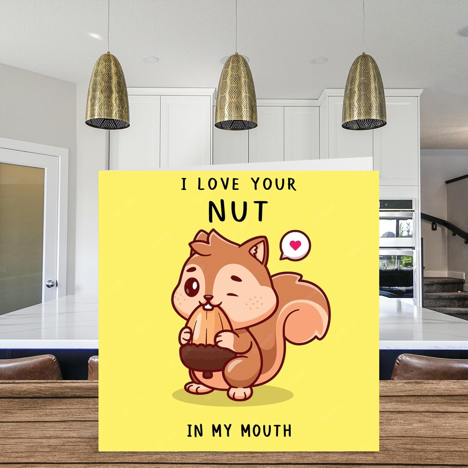 Rude Anniversary Valentines Birthday Card for Husband Boyfriend Partner - Your Nut - Funny Anniversary Birthday Valentines Card for Men Him, 145Mm image number 4