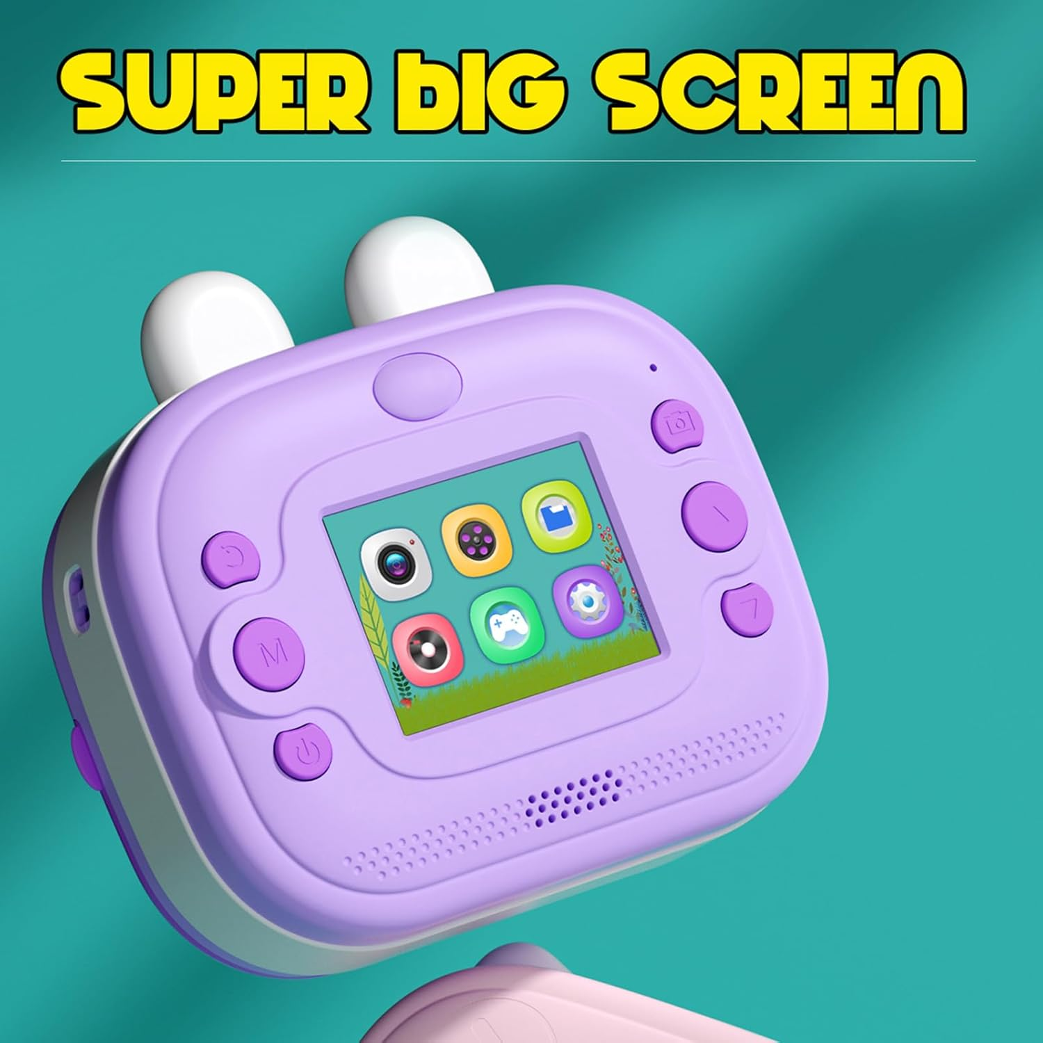 Xinyee Kids Camera Instant Thermal Printer 2.0 Inch Screen Photo Printer 48MP Rear Camera Support Timer Shooting Video Recording Thermal Inkless Printing with 1 White Print Paper Toddler Learning Toy image number 1