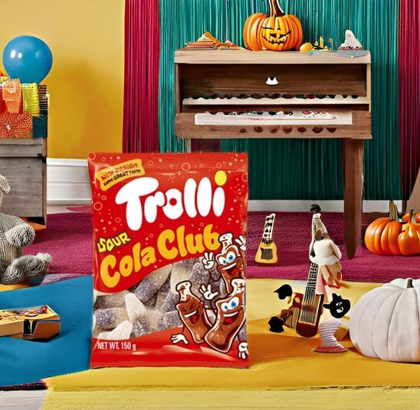 Trolli Sour Cola Bottles Gummi Candy 150 G