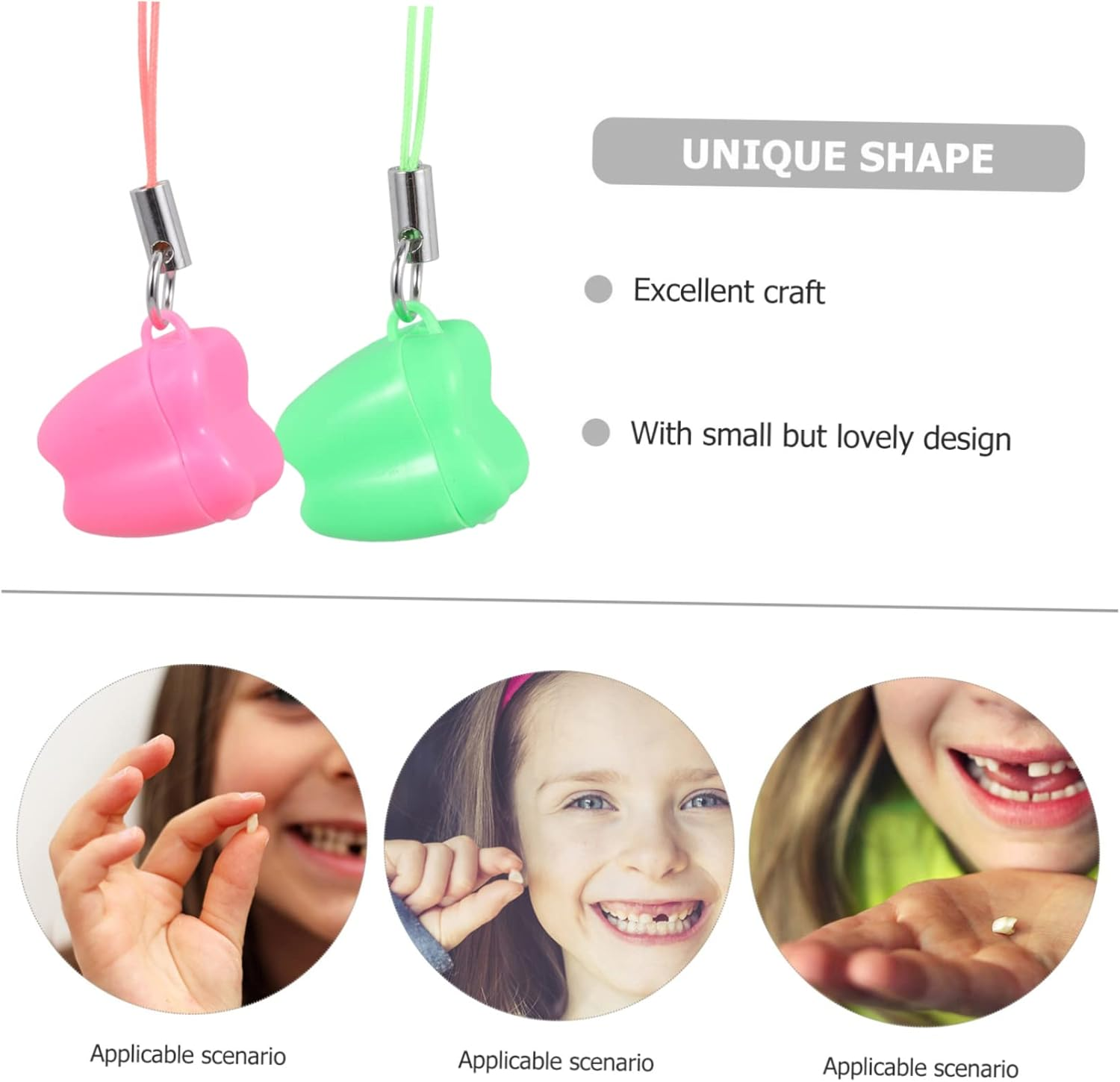 Milisten 20Pcs Tooth Keepsake Box Mixed Style Tooth Case Fetal Hair Present for Milestones and Memories image number 5