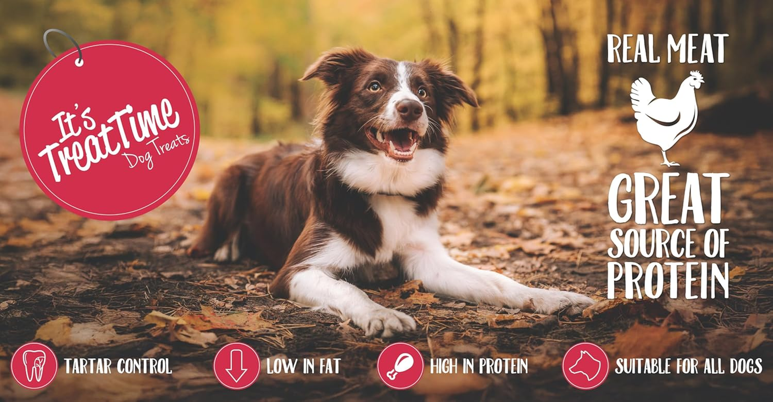 It'S Treat Time Meat Delites Chicken Twist Sticks Dog Treat, 10 Pack, Real Meat, Great Source of Protein, Tartar Control, Suitable for All Dogs image number 5