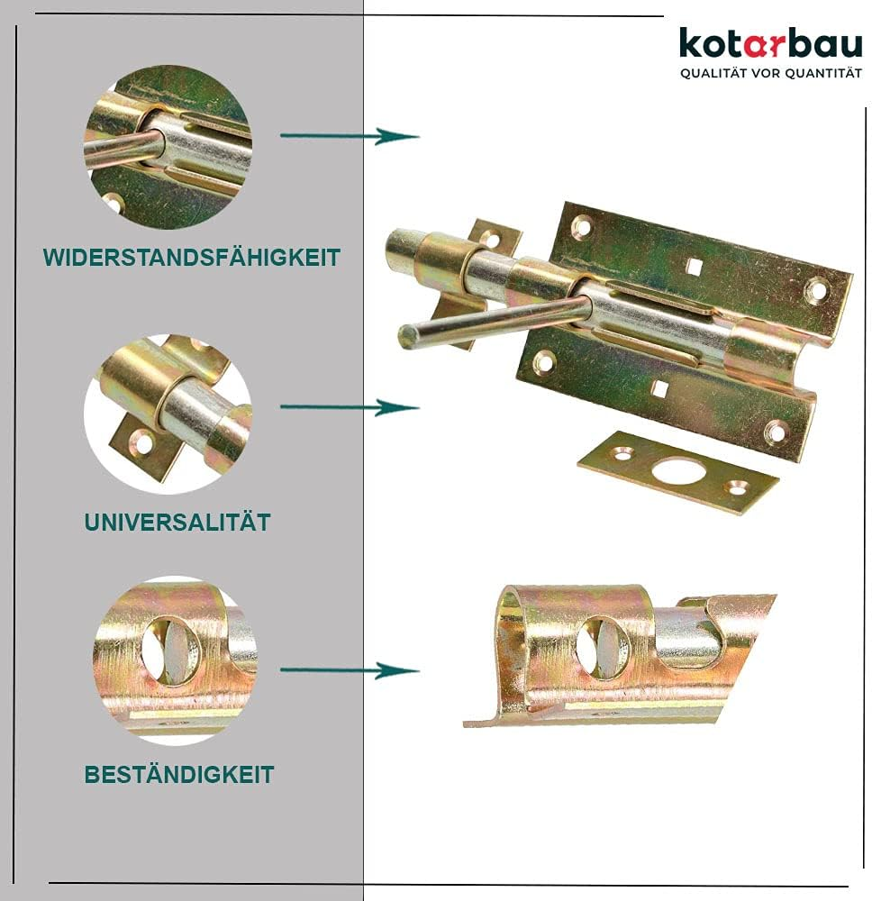 KOTARBAU 05907465900300 Bolt Latch, Yellow image number 1
