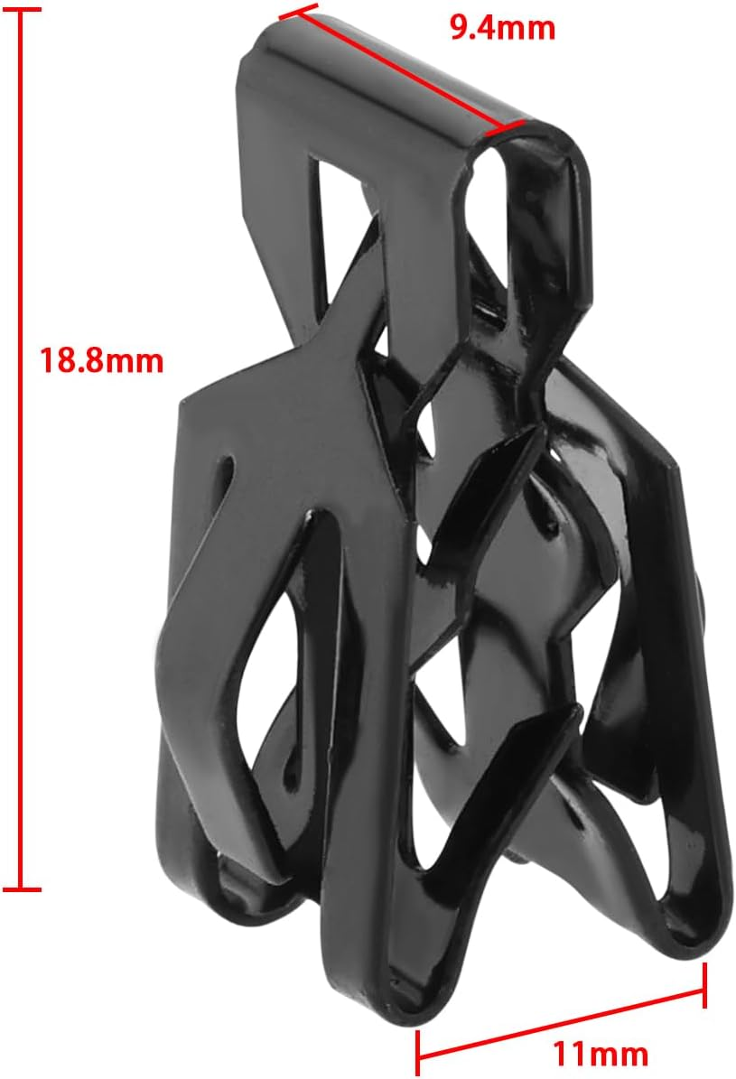 SG Store 20Pcs Boot Lining Trim Panel Clips Replacement Part 1490222 Compatible with Ford Fiesta Compatible with Focus C-Max Compatible with Focus Black