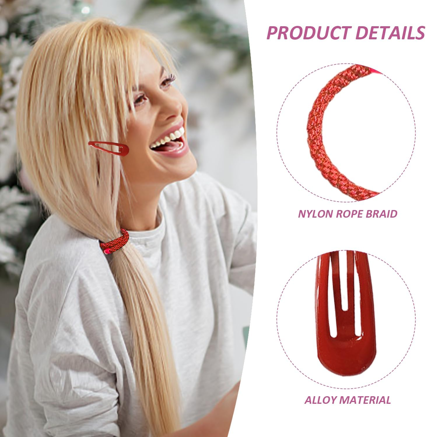 15 Pieces Colorful Hair Bands, 10 Pieces Colorful Hair Cards, Braided Headbands, Thickened Leather Bands with High Elasticity, Hair Bands for Ponytails, Accessories for Hairstyles image number 1