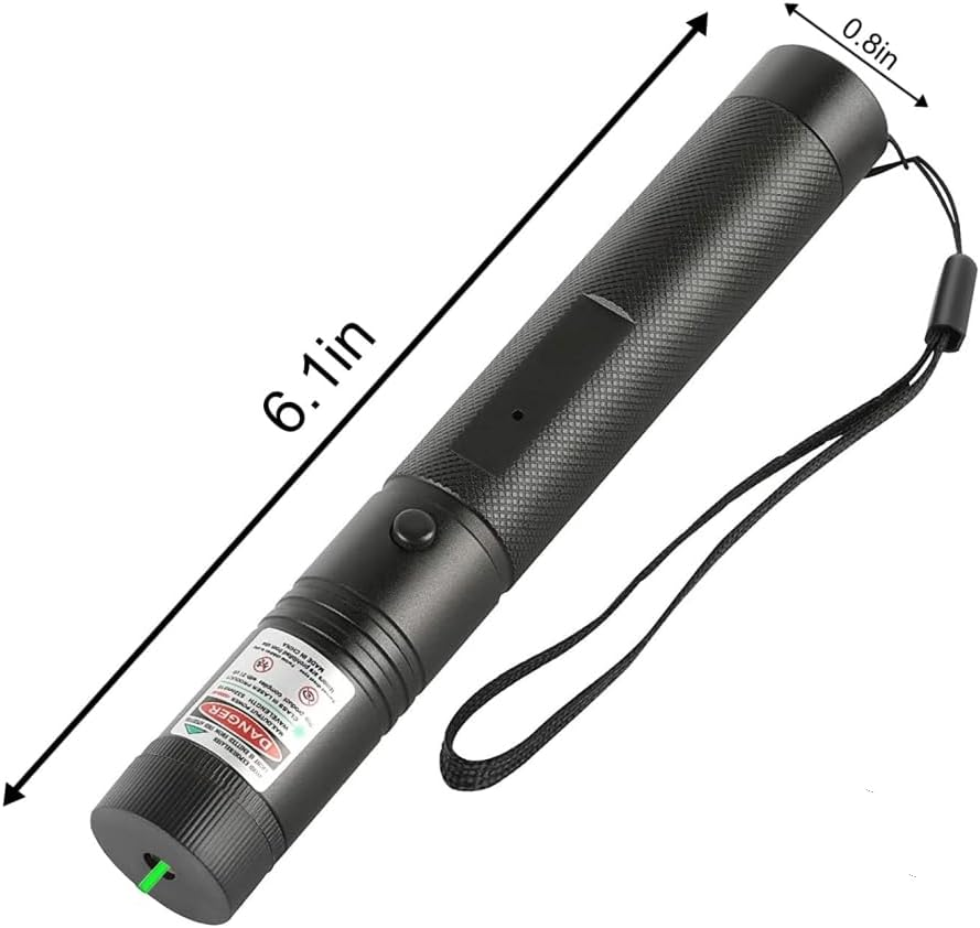 PULKIRR Long-Range Green Light Flashlight, (Built-In USB Charging), Starry Sky, Pattern, Presentation and Outdoor image number 2