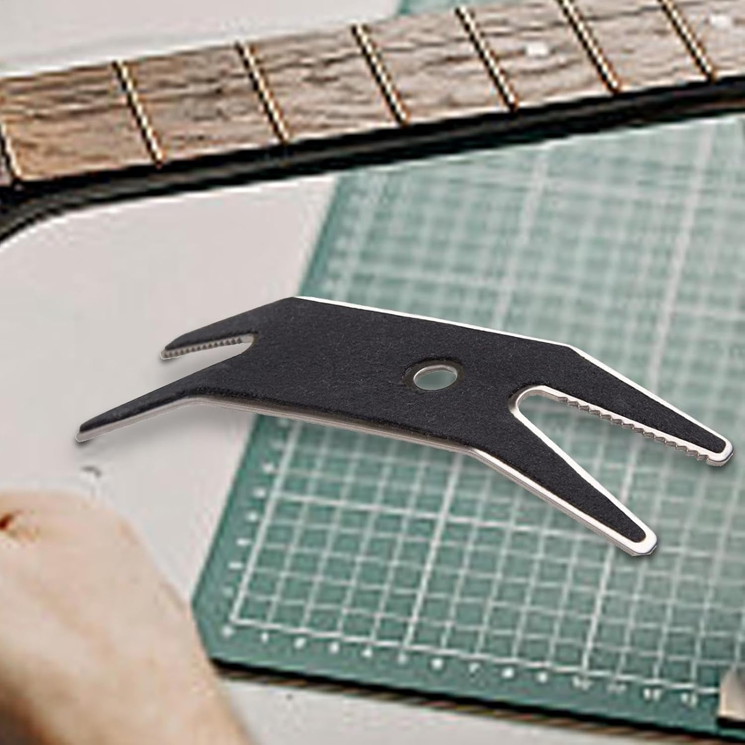 Guitar Jack Tightener | Spanner Wrench Tool Guitar Multi-Purpose Tool Wrench | Multi Spanner Wrench, Guitar Pitch Adjustment Wrench for Knob Tuner, Strings, Pickups image number 1