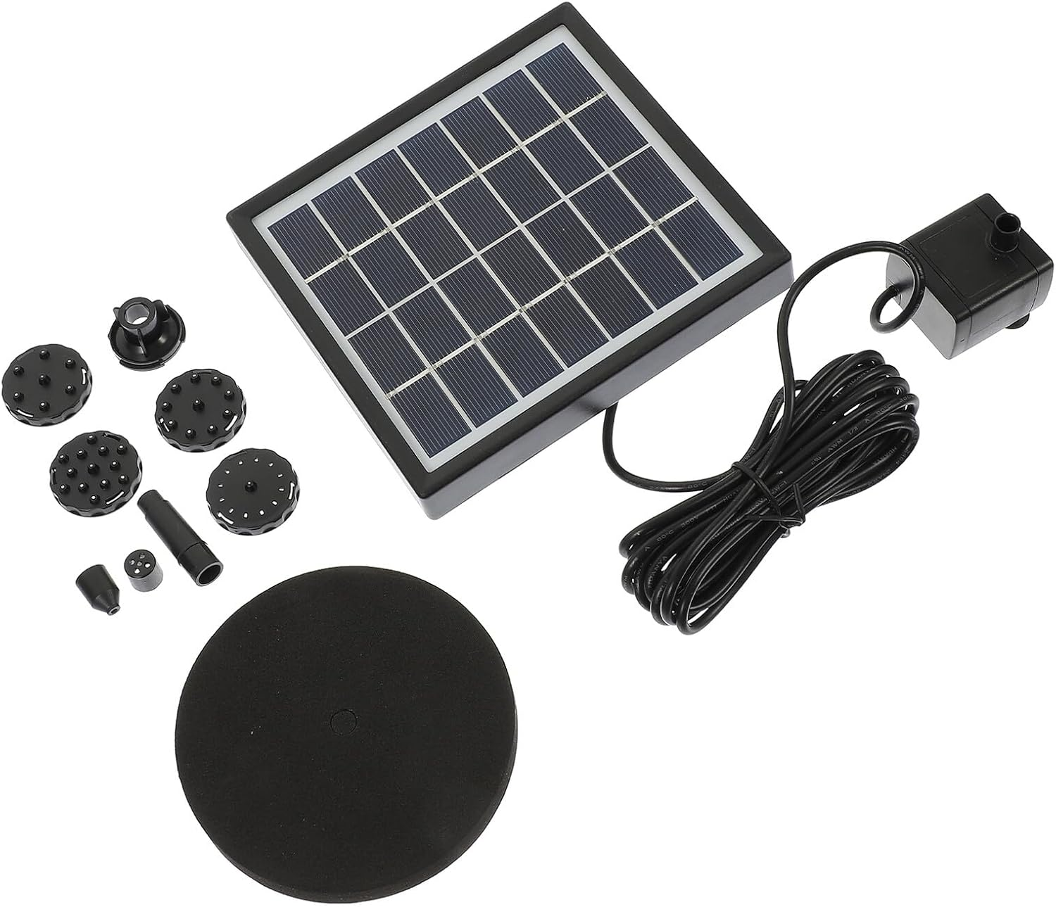 Bestonzon Solar-Powered Small Water Fountain Pump for Outdoor Garden and Pool Floating Solar Water Pump for Decoration Charging No External Power Needed image number 4