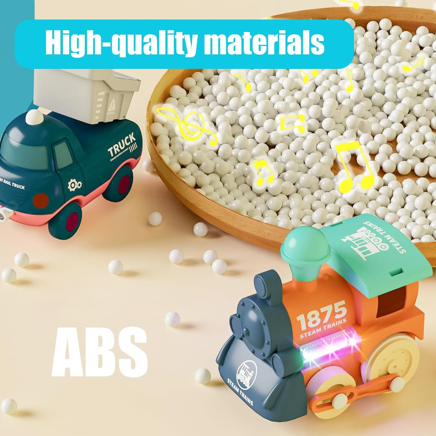 Train Set for Toddlers 2-4 Toys for 1 Year Old, Electric Train Set, Music&Lights & First Choo Choo Train for Toddlers Christmas Birthday Gifts for Boys Girls image number 5