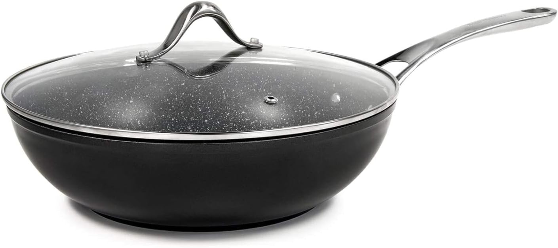 Salt&Pepper Tan-Ium Wok with Glass Lid 28Cm - Frying Pans image number 2