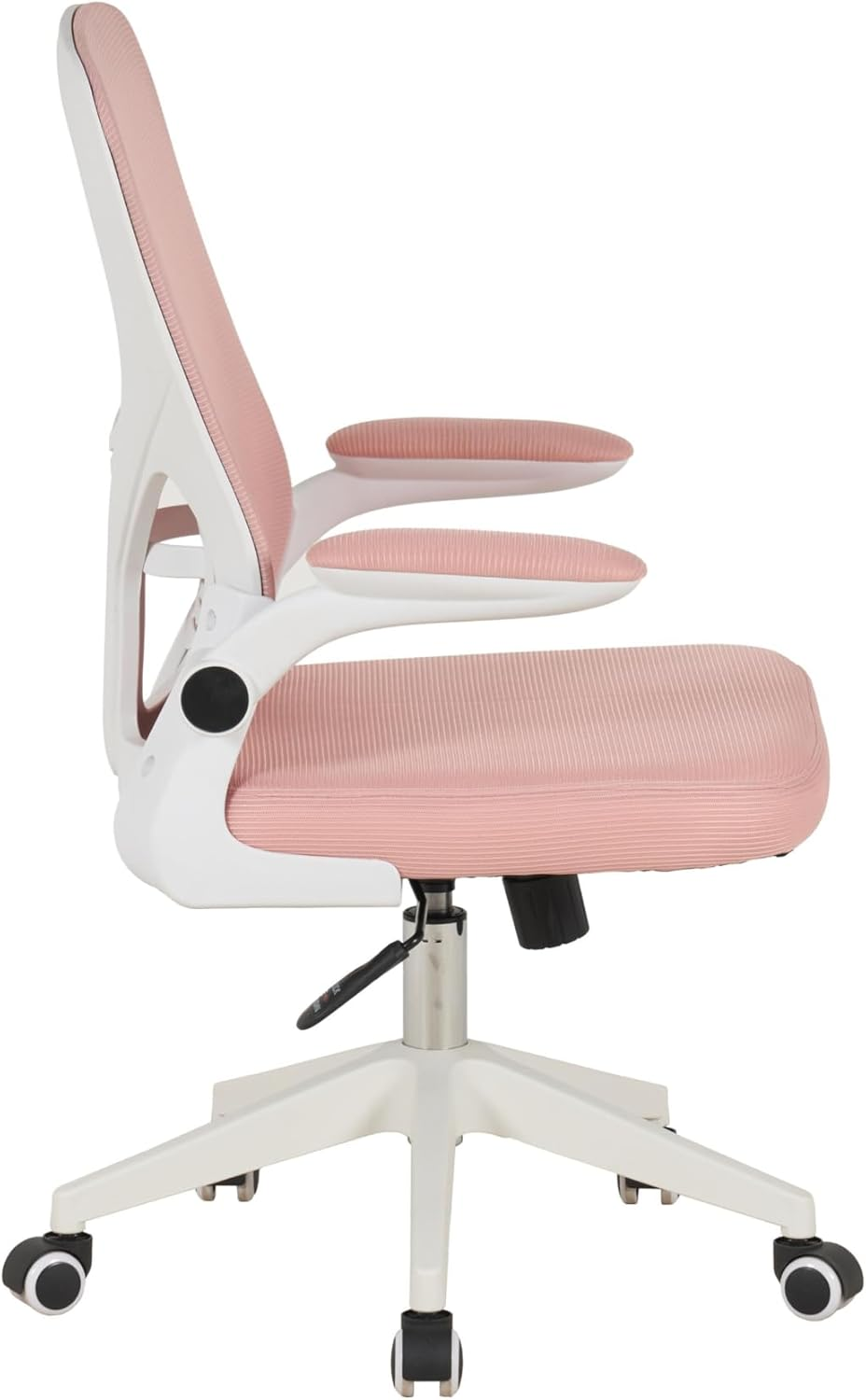 Cloud Chairs Liv Ergonomic Office Chair, Desk Chair, Breathable Mesh Back, Lumbar Support, Flip‑Up Arms, Height Adjustable, Comfortable Seat, Home Office, (Pink)