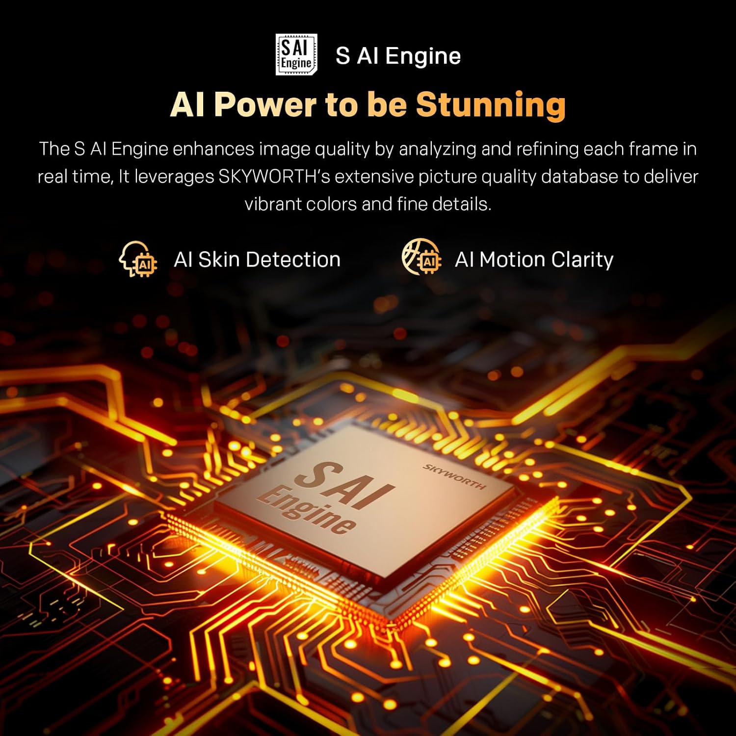 SKYWORTH Q6600H 60" - QLED+ 4K Smart Google TV, Gen 5 Quantum Dot, 120Hz Refresh Rate, Ai-Powered Picture, Dolby Audio Dbx-Tv Audio, Voice Control, Screen Casting, HDR, Eco-Friendly Design image number 1