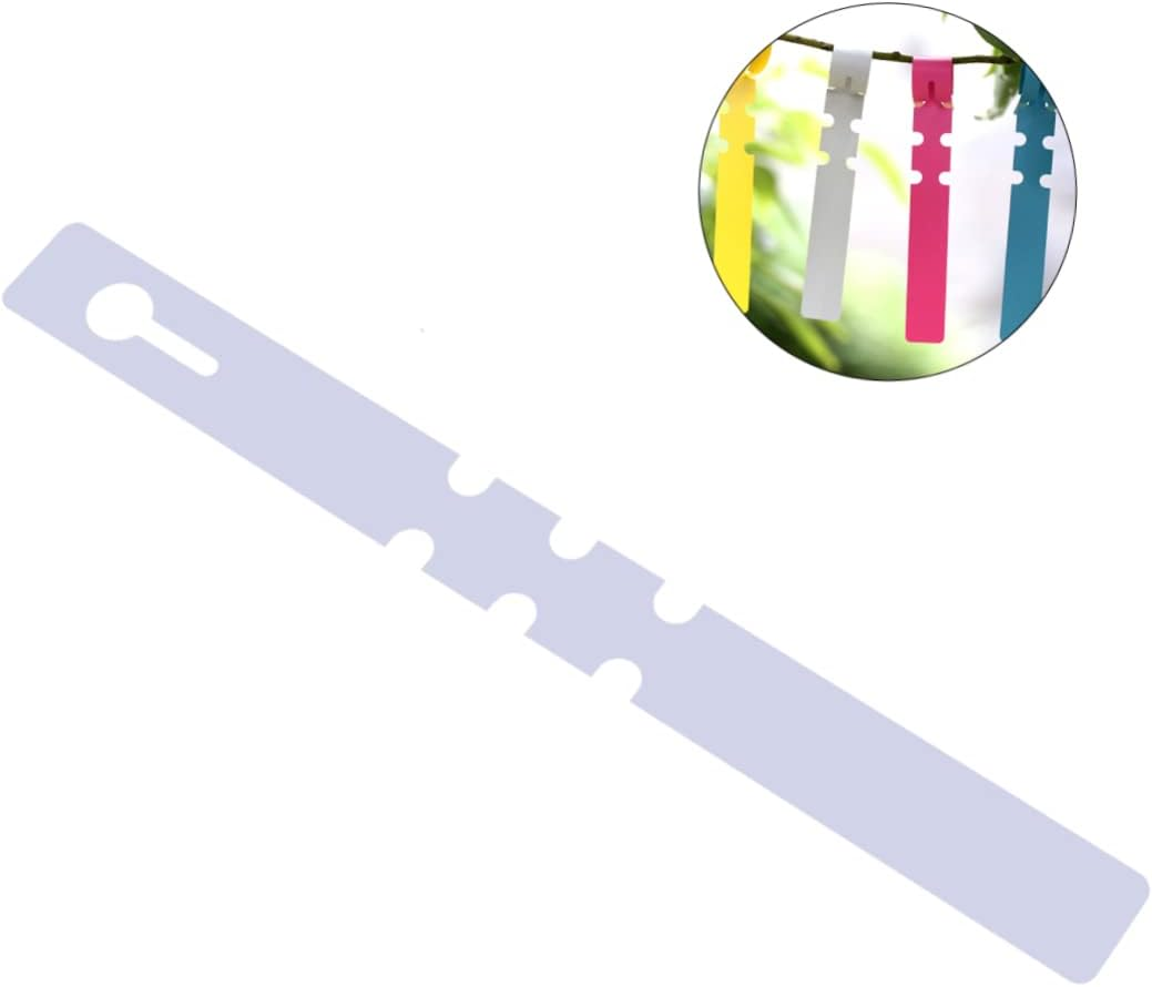 100Pcs Plant Tags Multi-Functional Garden Labels Durable Plastic Tree Stakes Weatherproof Outdoor Plant Markers Large Writing Surface for Easy Identification