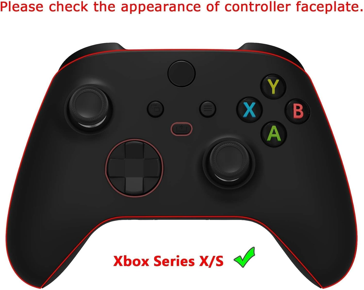 Extremerate Full Set Shell Buttons for Xbox Series X & S Controller, Cryo Impact Custom Replacement Side Rails Grips Front Back Plate Cover for Xbox Core Wireless Controller - Controller Excluded image number 3