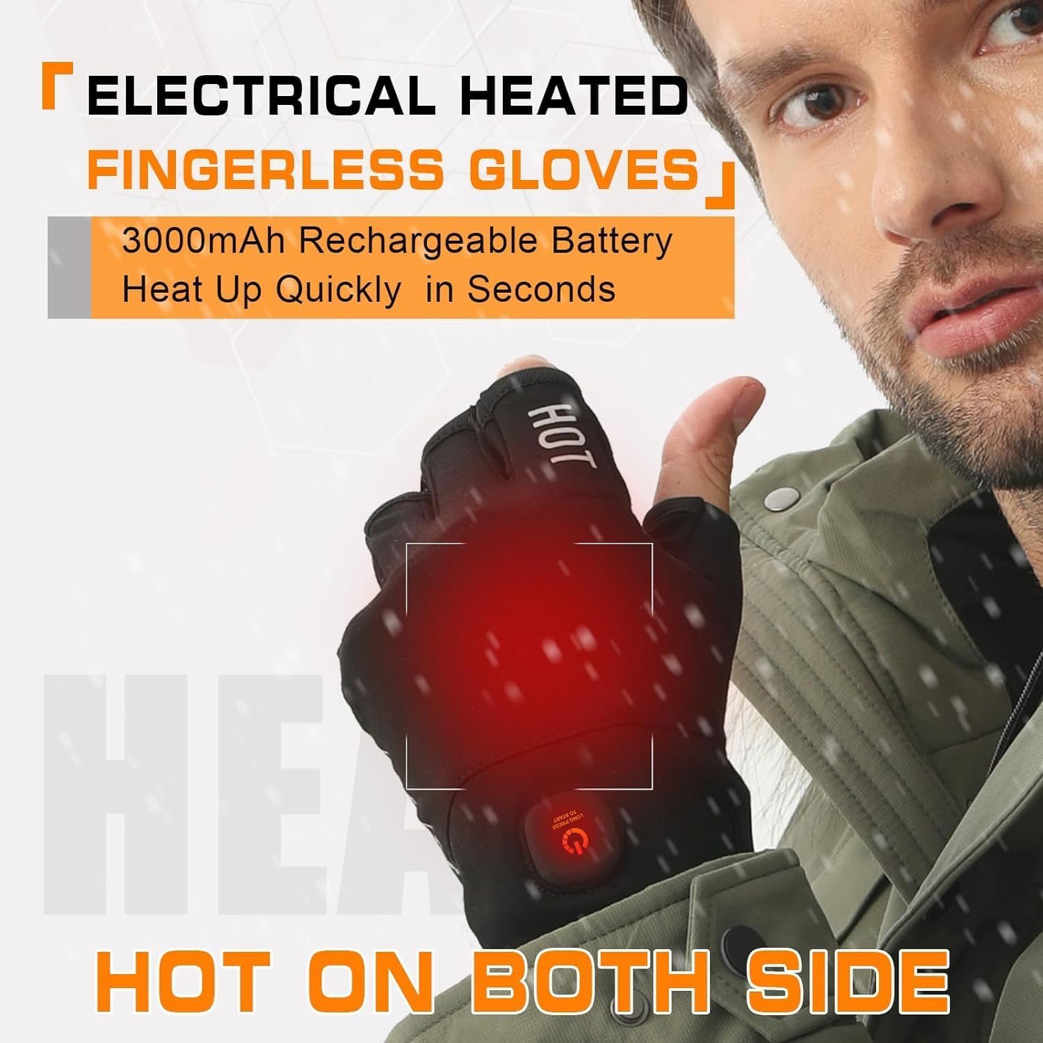 Heated Gloves Rechargeable for Men Women, Winter Warm Gloves for Arthritis, Variable Temperature Control, Work Touchscreen Gloves for Winter Cold Weather Electric(M) image number 1