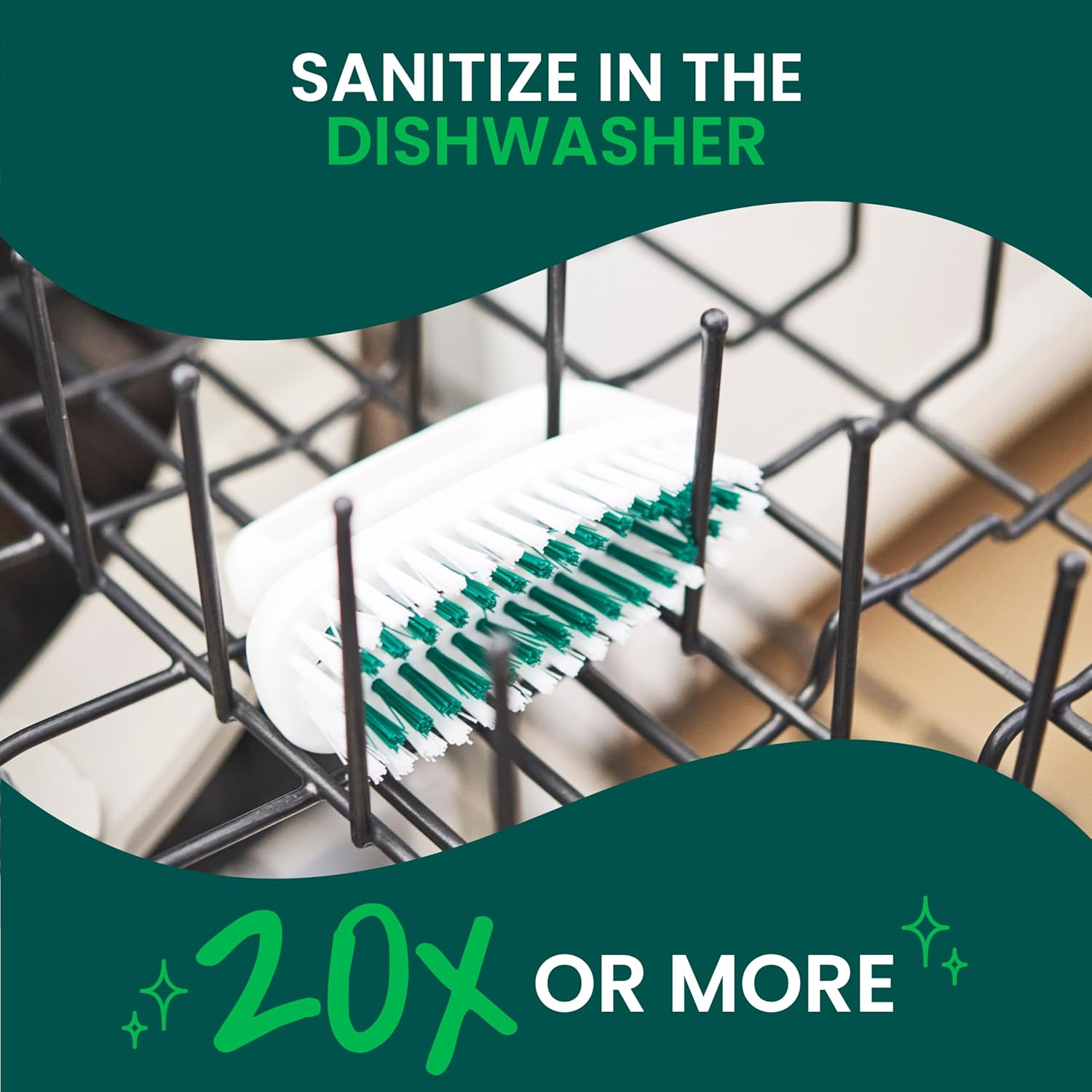 Scotch-Brite Hand & Nail Brush (6 Brushes Total) image number 6