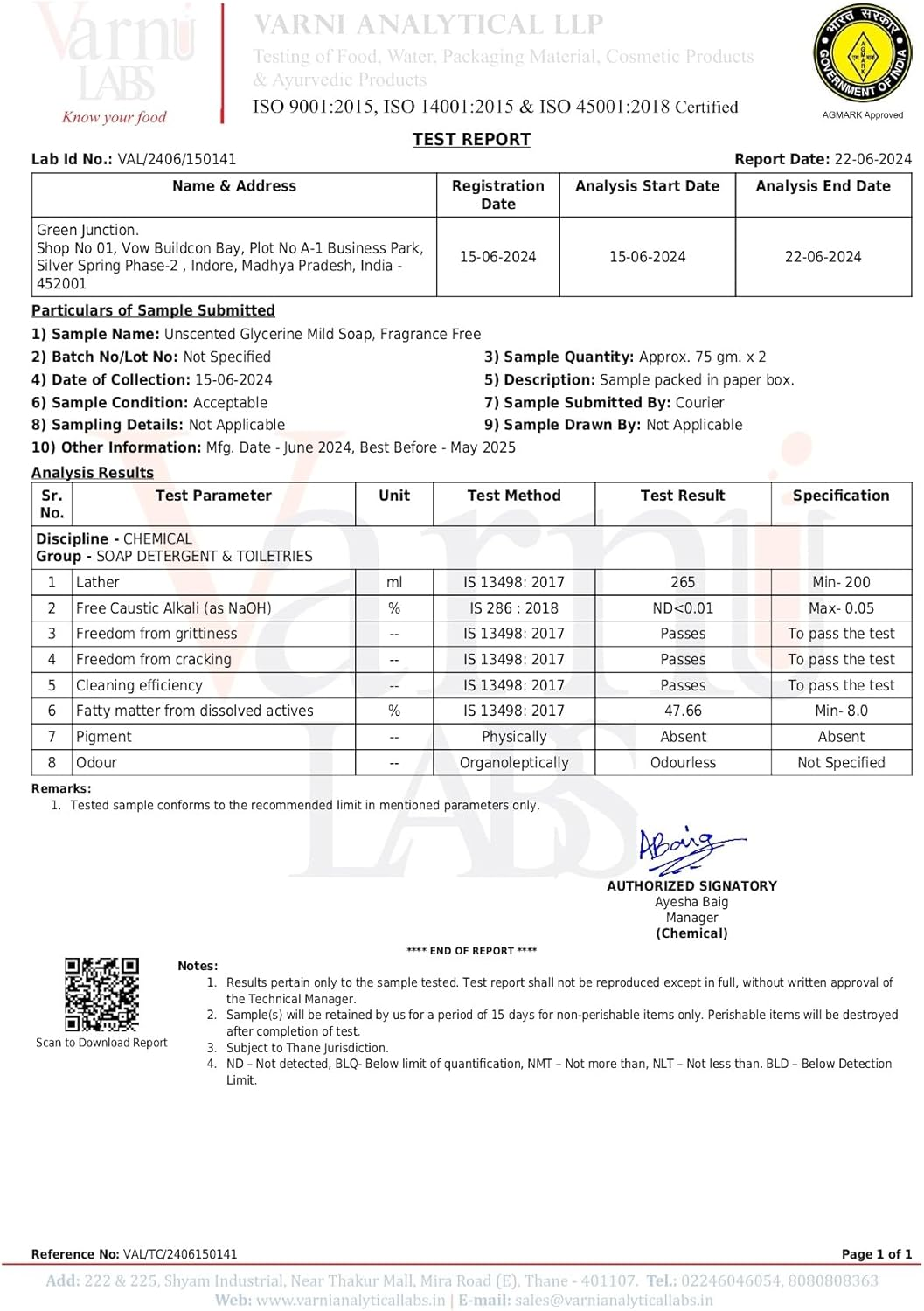 Green Junction Unscented Glycerine Soap - Set of Two Soap - (150 G Each) image number 5