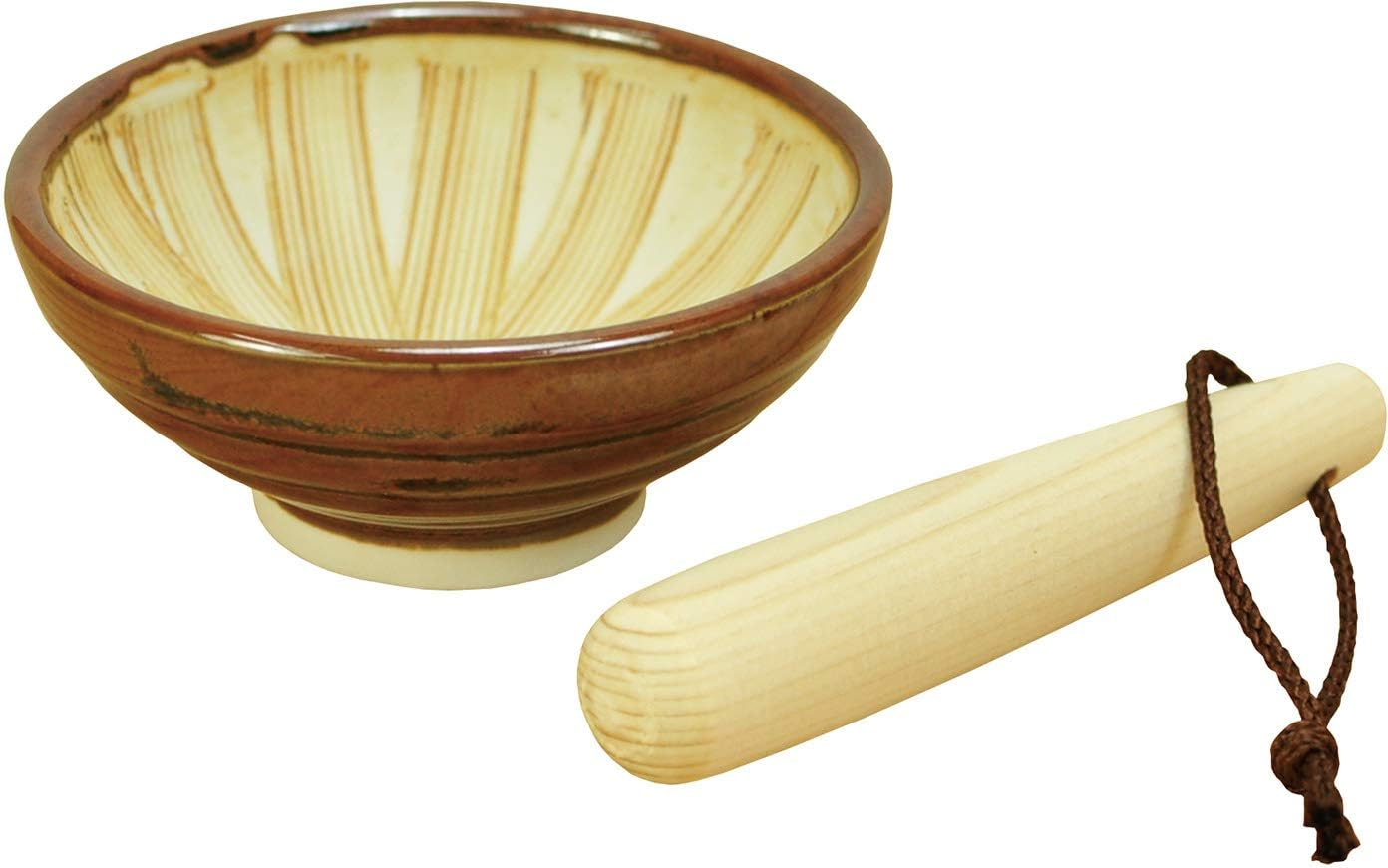 Yamako 81689 Mortar Gomari-Kun Hinoki Pestle, 3.3 X 1.6 X 1.6 Inches (8.5 X 4 X 4 Cm)