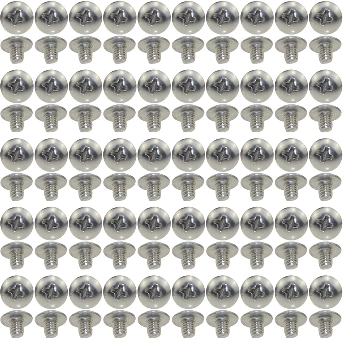 Xunliu 100Pcs 304 Stainless Steel Pan Head Phillips Machine Screws M2 5Mm