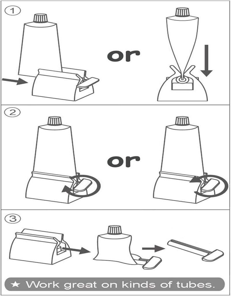 XYKEEY Toothpaste Tube Squeezer - Set of 2 Toothpaste Squeezer Rollers, Metal Toothpaste Tube Wringer Seat Holder Stand (Stainless Steel) image number 3