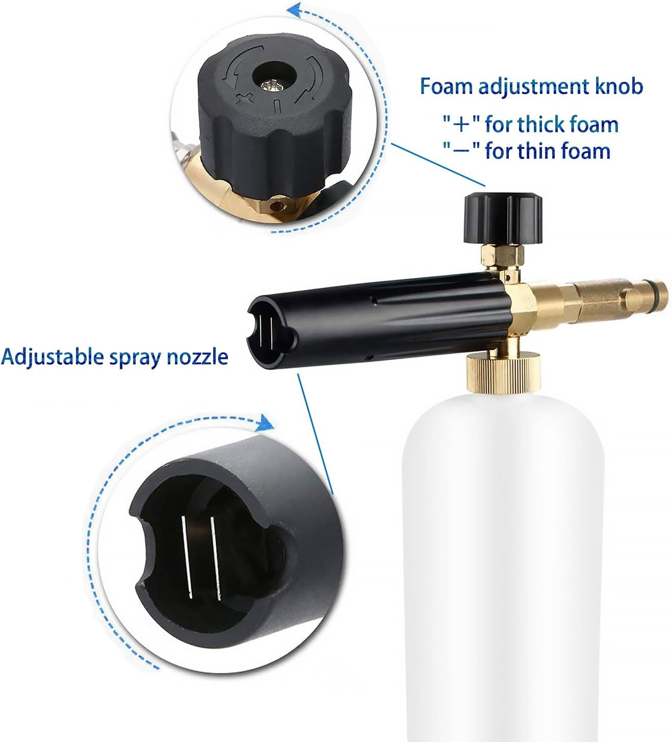 Rediboom Adjustable Snow Foam Lance for Nilfisk Gerni High Pressure Washers Foam Cannon Soap Dispenser Nozzle image number 3