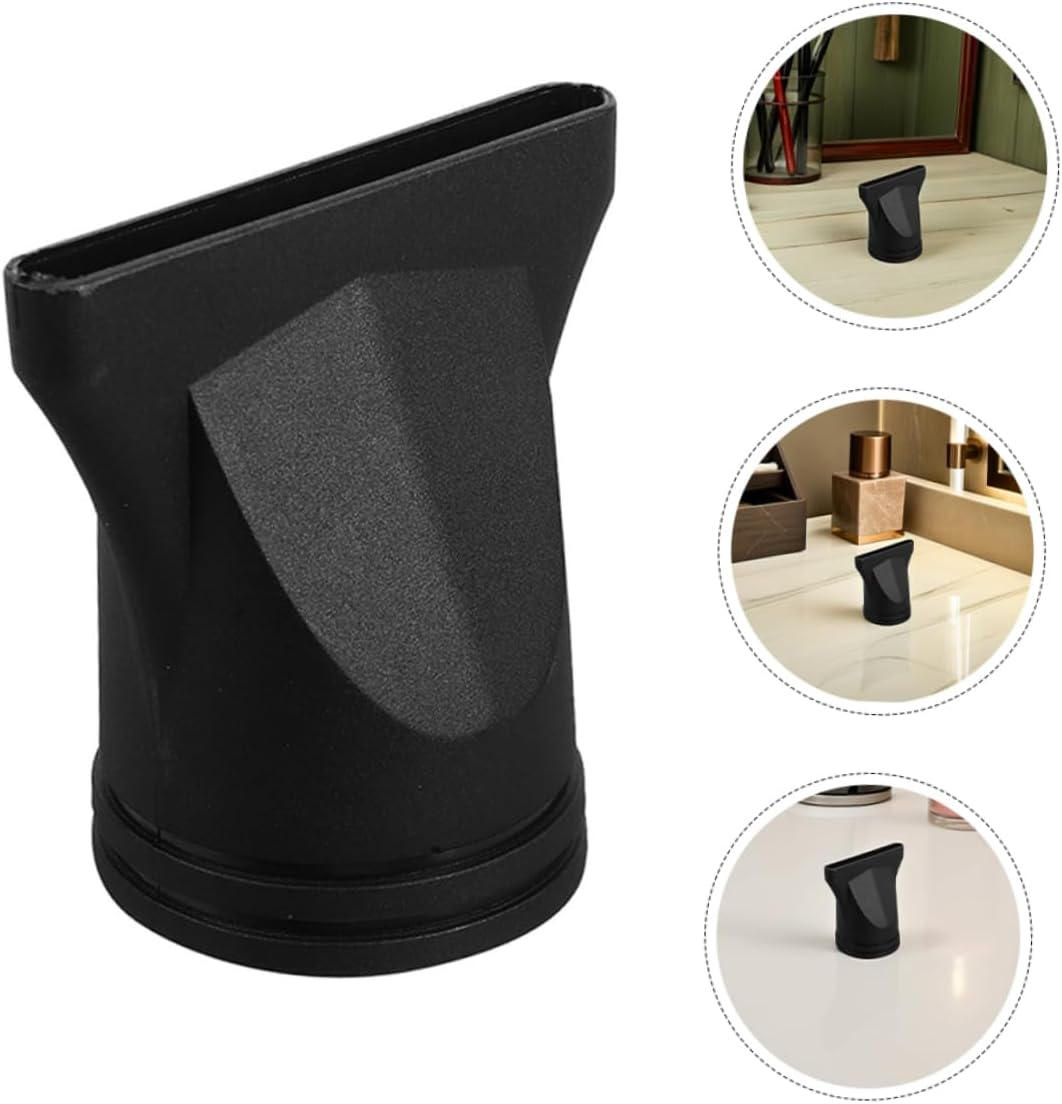 NOLITOY 6Pcs Hair Dryer Nozzle Accessories Smooth Nozzle Plastic Black image number 3