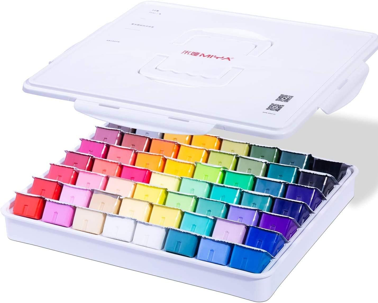 AOOK MIYA Gouache Paint Set, 56 Colors X 30 ML (56 Colors) image number 5