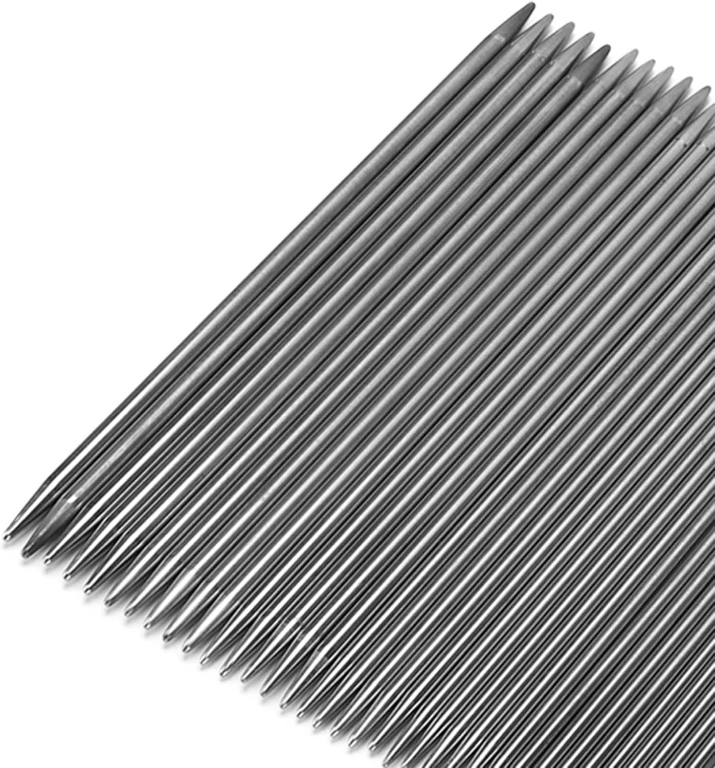 Knitting Needles, Double Pointed 55Pcs Stainless Steel Knitting Kit Household for Gloves for Scarves for Hats for Sweaters image number 1