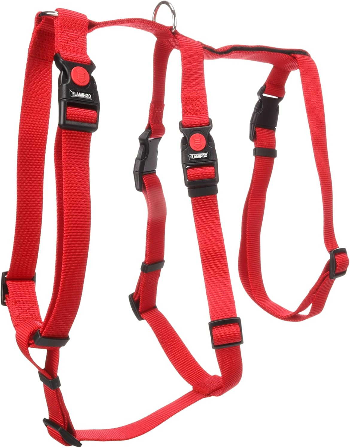 Zera Dog Safety Harness, Red, L 60-85 Cm, 70-100 Cm, 56-95 Cm, 25 Mm