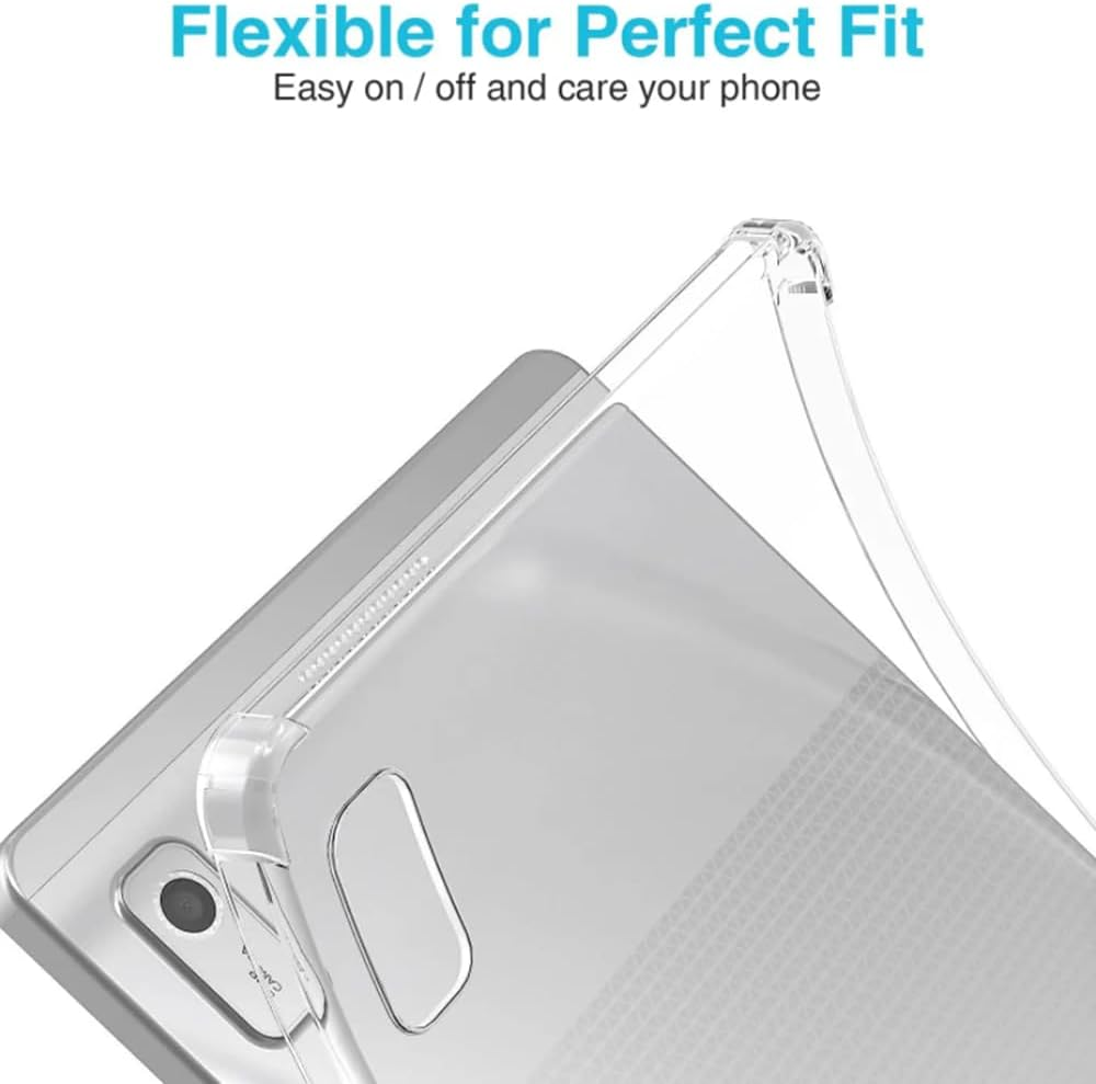 Case for Lenovo Tab M9 9 Inch, Electro-Weideworld Ultra Thin Shockproof Soft TPU Protective Case Cover, Clear image number 5