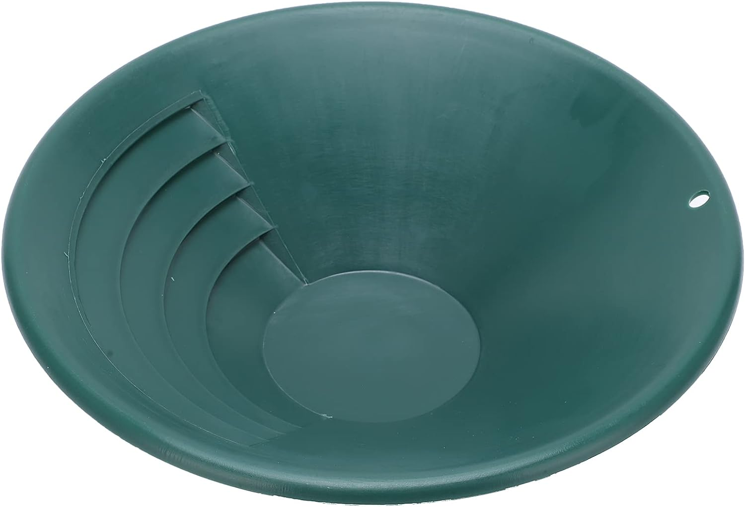 10.2" Gold Pan, Gold Panning Pan with Ridge Riffles, Professional Gold Pan for Gold Panning Paydirt, Gold Sifting Classifier, Washing Gold Sieve Tray, Outdoor Panning-Mining-Prospecting image number 6