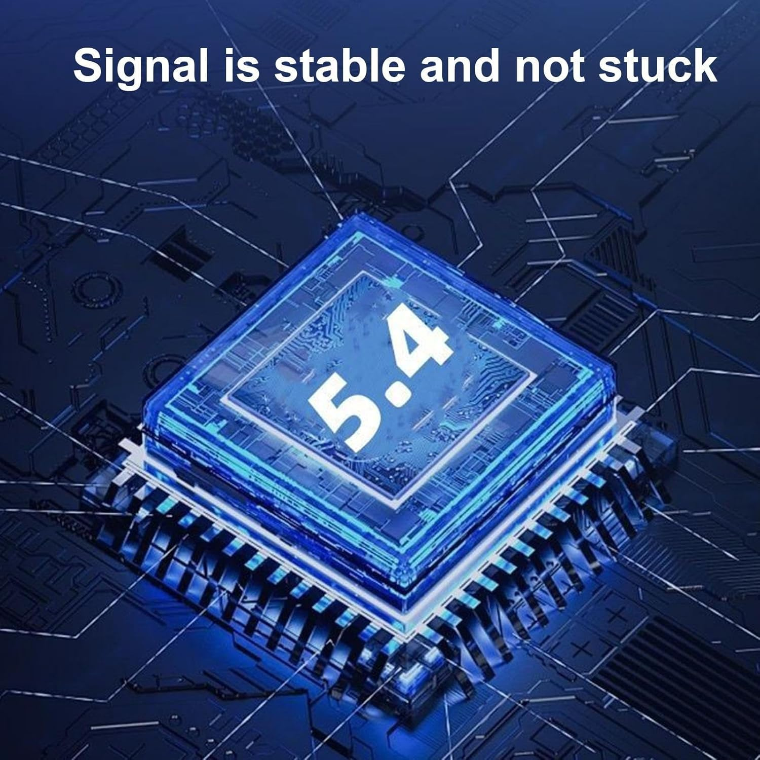 BT 5.3 Wireless Earphones - Hifi Single Ear Headset | Sport Headphones, IPX5 Waterproof, Noise Cancelling, Running Workout Earbuds, Pieces for Cell Phone, Exercise Earbud, Energetic Lifestyle image number 5