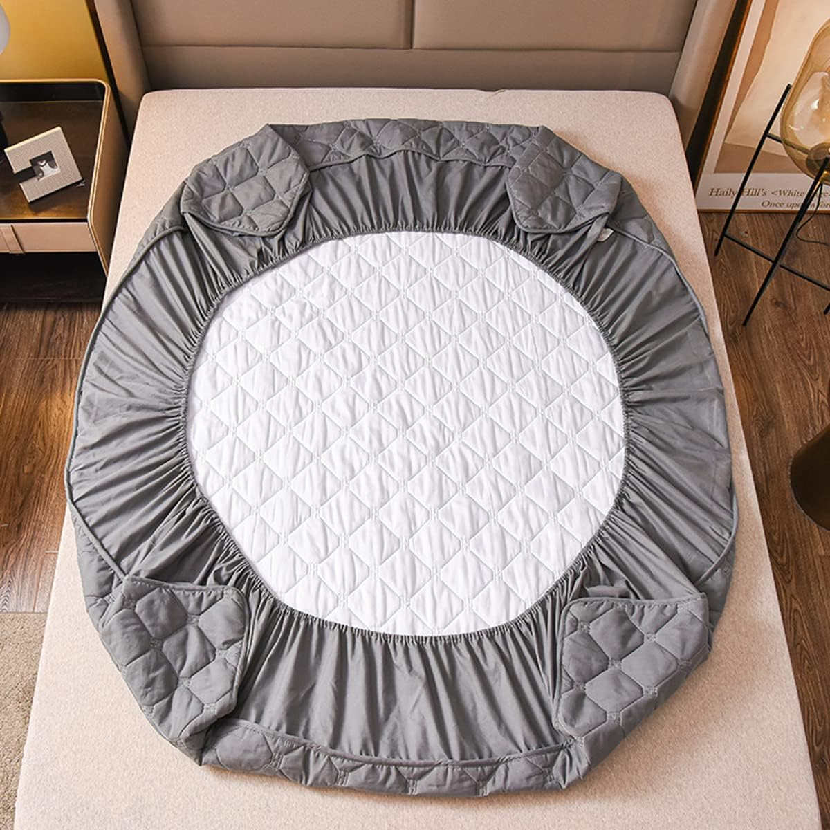 Queen Mattress Protector,Comfprote Premium Cotton 100Percent Waterproof Mattress Cover Protectors - Gray (Queen -153X203 Cm), BP-G-Q01-1 image number 6