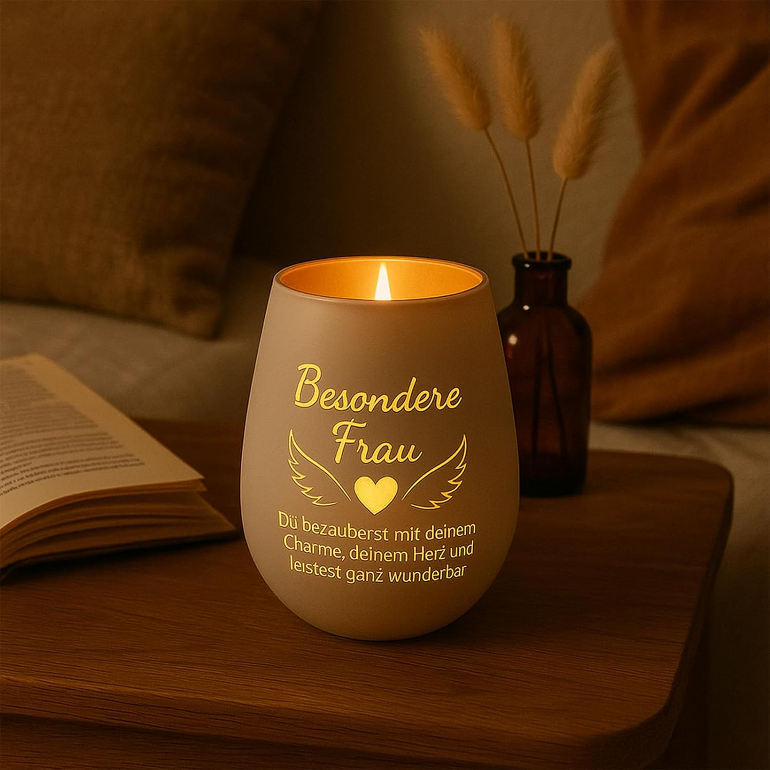 Personalised Gifts for Women, White Tea Light Lantern with Matte Surface, Women, Gift Ideas for Mother, Sister, Girlfriend, Colleague, Pack of 1 image number 3